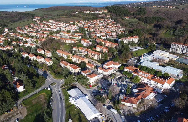 Ankaran, 11.01.2023Mesto Ankaran, Avio posnetki iz zraka, panorama mesta