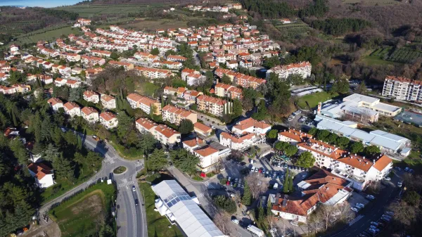 Ankaran, 11.01.2023Mesto Ankaran, Avio posnetki iz zraka, panorama mesta