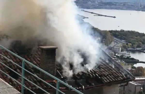 Zagorelo je na Furlanski cesti v Barkovljah