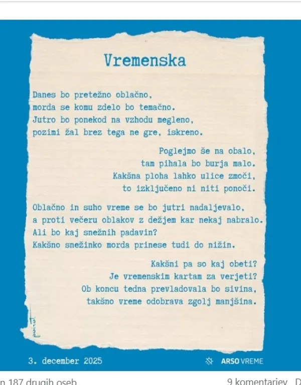 vremenska napoved v rimah