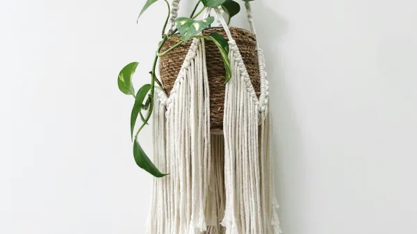 Na steni, običajno v predsobi, so imele družine tudi kak&scaron;en makrame. 