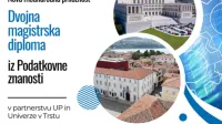 Dvojna magistrska diploma iz Podatkovne znanosti v partnerstvu UP in Univerze v Trstu