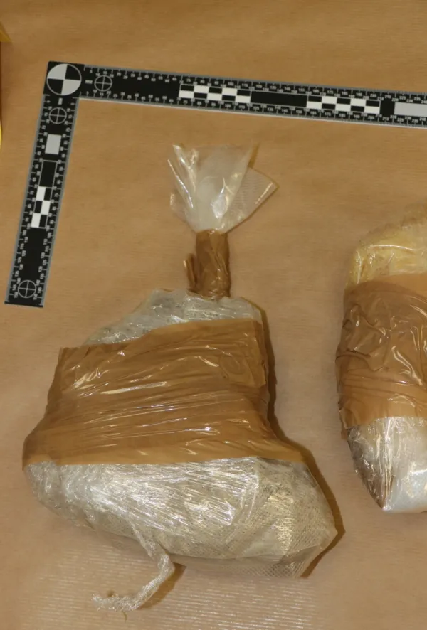 Med preiskavo članom združbe zasegli več kot deset kilogramov droge