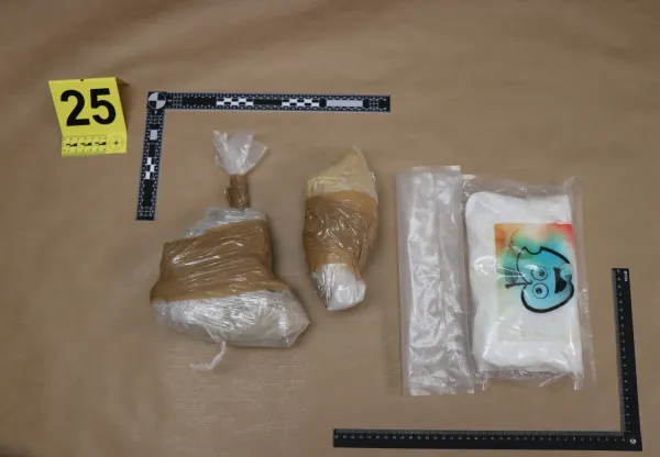 Med preiskavo članom združbe zasegli več kot deset kilogramov droge