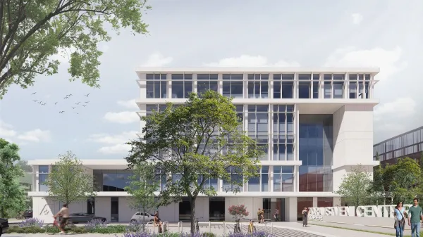 Trije bi gradili nov zdravstveni center med parkirno hi&scaron;o Sonce in poslovnim objektom Barka