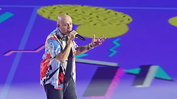 November 6, 2025, Turin, Italy: Italian composer and singer Max Pezzali performs during Grand Opening Show of Nitto ATP Finals 2025 at the Inalpi Arena, Italy, 6 november 2025 ANSA/ALESSANDRO DI MARCO,Image: 1050817065, License: Rights-managed, Restrictions: * Italy Rights Out *, Model Release: no, Credit line: Alessandro Di Marco/Zuma Press/Profimedia