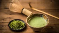 Matcha tea in a tea bowl on wooden background,Image: 280136961, License: Royalty-free, Restrictions:, Model Release: no, Credit line: Cseh Ioan/Alamy/Profimedia