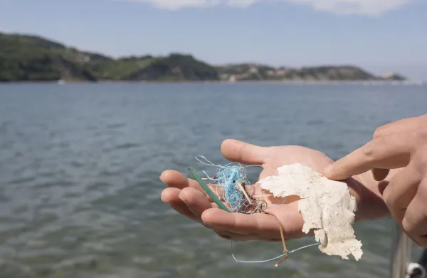 strunjan, odpadki, morje, akcija, či&scaron;čenje