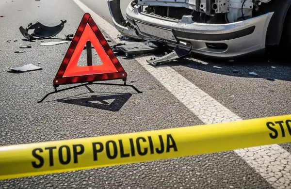 Zapeljal vzvratno in trčil v pe&scaron;ca, ki se je hudo po&scaron;kodoval