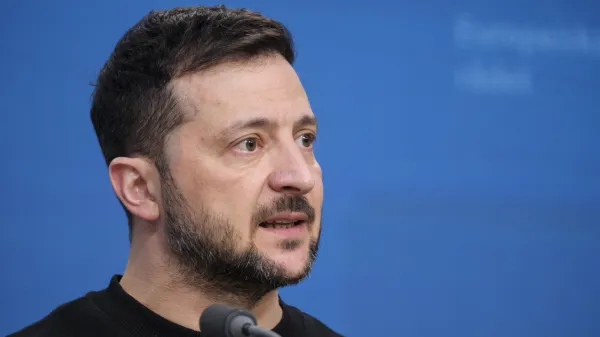 Belgija, Bruselj.Vrh EU.Ukrajinski predsednik Volodimir Zelenski.