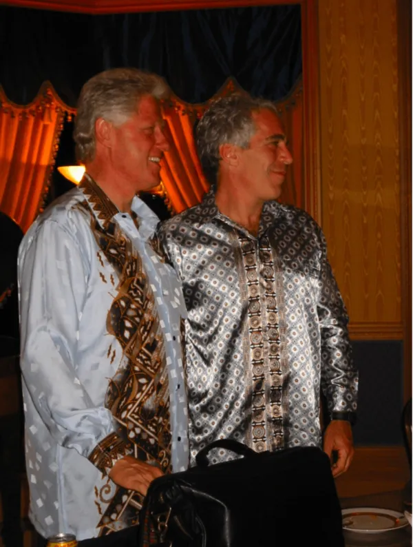 Bill Clinton in Jeffrey Epstein 