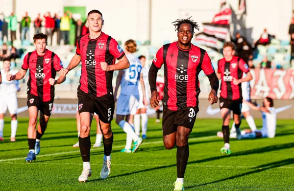 in action during Prva liga Telemach 2025/2026 football match between Primorje and Koper in Ajdovscina, Slovenia on October 5, 2025