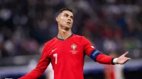 Nemcija, Frankfurt.Tekma osmine finala evropskega prvenstva v nogometu med Slovenijo in Portugalsko.Portugalski napadalec Cristiano Ronaldo.