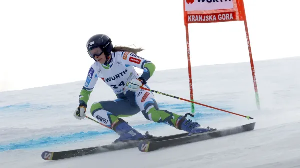 Slovenija,Kranjska gora, 04.01.2025, 04. januar 2025 World cup veleslalom tekma ženske Ana Bucik Jogan Foto:Borut Živulović/ Bobo