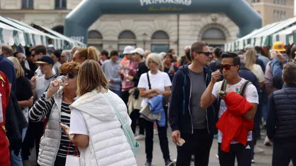 Slovenija, Ljubljana, 19.09.2024, 19.September 2024 Dogodek po Primorsko v centru Ljubljane,dogodek, hrana, kulinarika, vino,  Foto: F.A.Bobo