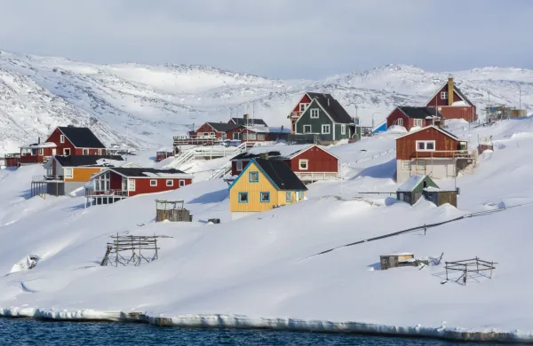Colorful houses by the sea. Ilulissat, Greenland.Grenlandija,Image: 947761433, License: Rights-managed, Restrictions:, Model Release: no, Credit line: Sergio Pitamitz/VWPics/Profimedia