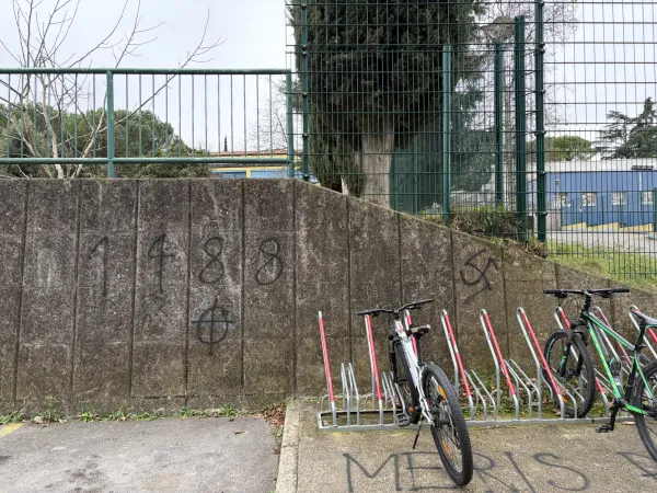 V Semedeli smo opazili več nacističnih simbolov in nacionalističnih zapisov.