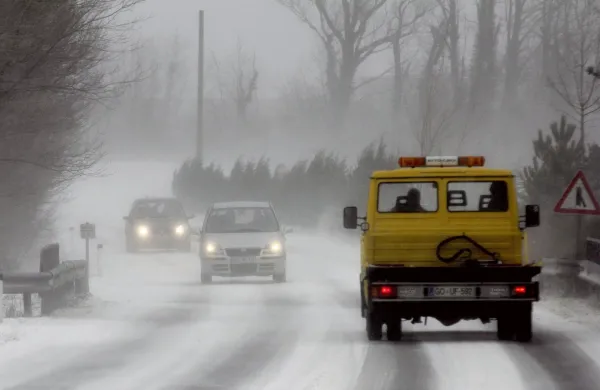 Sneg, burja in poledica na Ajdov&scaron;čina