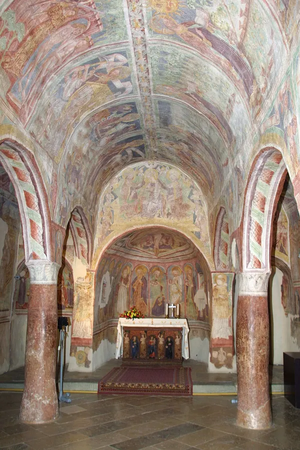 Hrastovlje, 26.10.2002Cerkev, notranjost, freske, detajliFoto: Zdravko Primožič/FPA