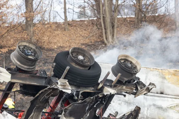 Slovenija, Slovenske Konjice, 15.01.2026, 15. januar 2026.Posledice prometne nesrece tovornjaka cisterne na stajerski avtocesti, promet, nesreca,.FotoNik Jarh/F.A.Bobo