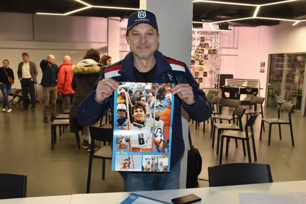 Dejan Bavcon &scaron;portni navdu&scaron;enec podpis Jure Franko