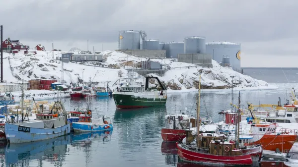 Fishing boats in the harbor. Ilulissat, Greenland.,Image: 947761262, License: Rights-managed, Restrictions:, Model Release: no, Credit line: Sergio Pitamitz/VWPics/Profimedia