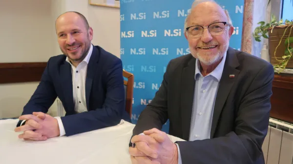 Predsednik NSi Jernej Vrtovec in poslanec Franc Medic o predvolilnem povezovanju stranke v dobro novi desno sredinski razvojni koaliciji za Slovenijo.