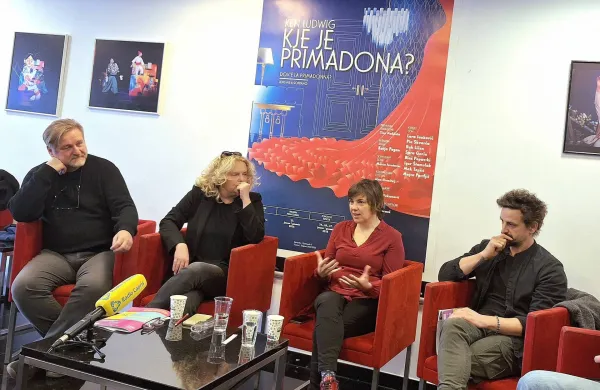 Kje je primadona? Mirko Vuksanović Katja Pegan Ana Erčulja Marko Juratovec Gledali&scaron;če Koper