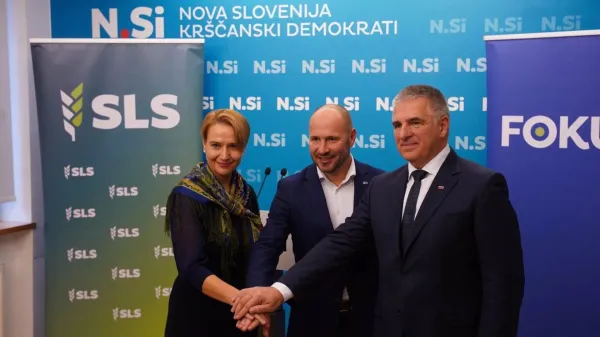 Tina Bregant, Jernej Vrtovec in Marko Lotrič. Nsi/x