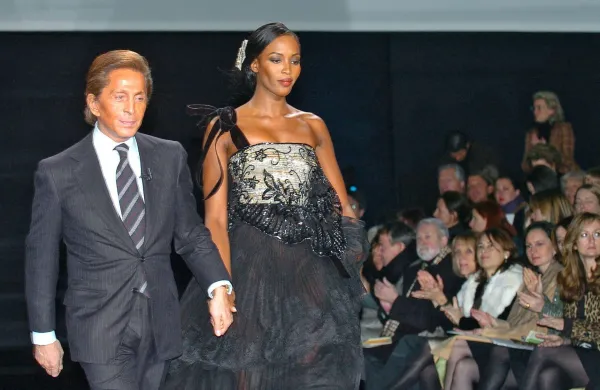 Valentino Garavani in Naomi Campbell