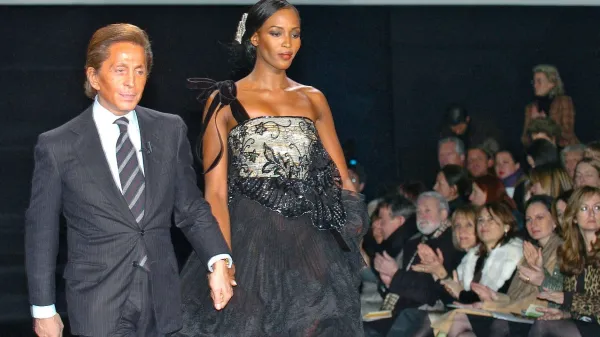 Valentino Garavani in Naomi Campbell