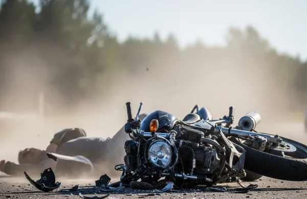 prometna nesreca z motorjem