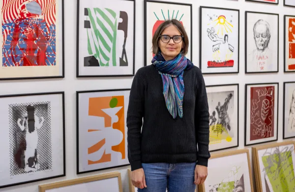 Mojca Grmek, kustosinja in vodja galerije Hi&scaron;a kulture v Pivki.