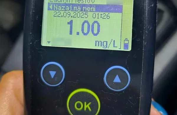alkotest alkohol 1 miligram en policija