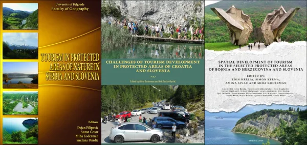 Monografija zaokrožuje desetletje raziskav turizma v zavarovanih območjih Slovenije v primerjalni perspektivi z območji v Bosni in Hercegovini, Hrva&scaron;ki in Srbiji.