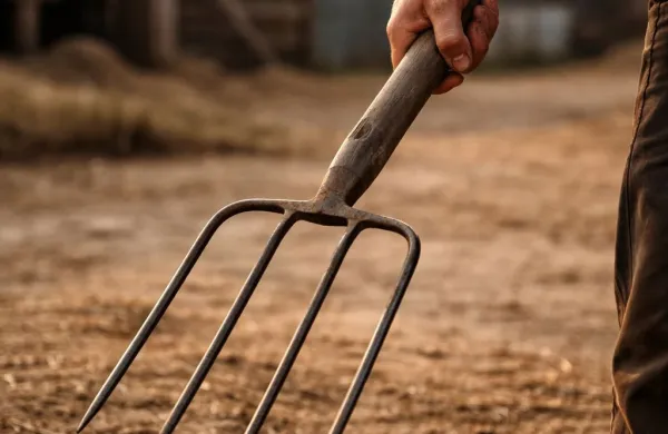 Zabadal ga je z vilami in rane polival z gnojnico