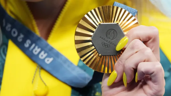 Francija, Pariz.Poletne olimpijske igre 2024 v Parizu.Zlata olimpijska medalja.