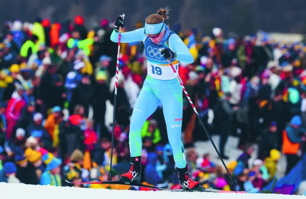 Italija, Tesero. Zimske olimpijske igre 2026. Slovenska smučarska tekačica Anja Mandeljc.