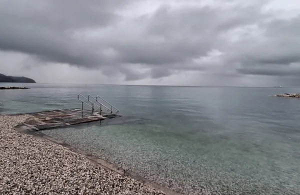 vreme morje oblaki nebo lepo