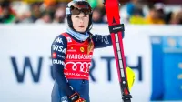 Ameriska smučarka Mikaela Shiffrin.