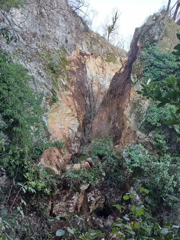 Črnotiče, skalni podor, 18. 2. 2026