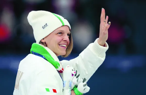 Italijanska drsalka Arianna Fontana je osvojila srebrno medaljo.