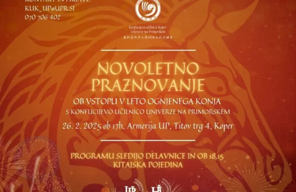 Praznovanje kitajskega novega leta v Konfucijevi učilnici Koper UP FH&Scaron;