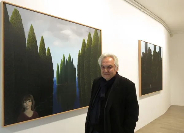 Andrej Medved - slika Metka Kra&scaron;ovec, razstava Pomlad, Meduza, 15. marec 2018