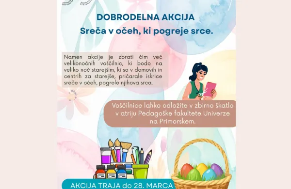 Dobrodelna akcija Sreča v očeh, ki pogreje srce