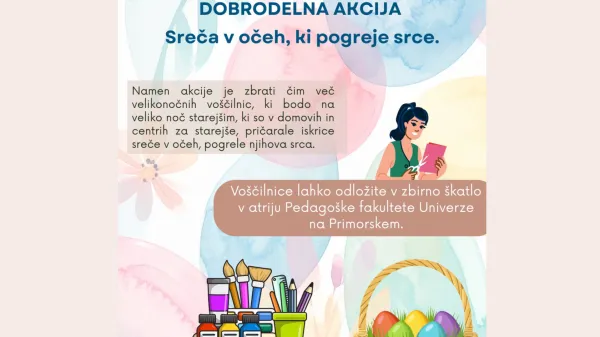 Dobrodelna akcija Sreča v očeh, ki pogreje srce