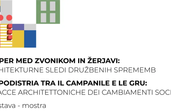 Tudi celostna grafična podoba razstave preigrava arhitekturne elemente obdobja.