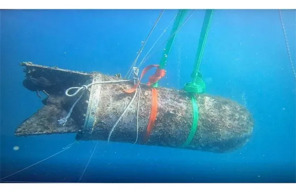 Uničevanje morske mine na otoku Lo&scaron;inj. Slika je simbolična.