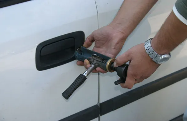 vlom, top, avtomobil