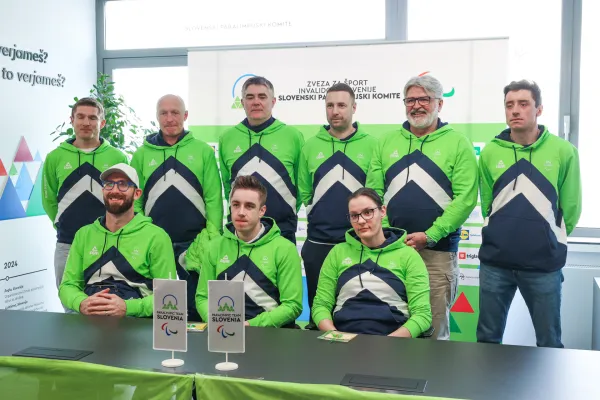 Novinarska konferenca pred odhodom slovenske ekipe na zimske paraolimpijske igre v Italijo.